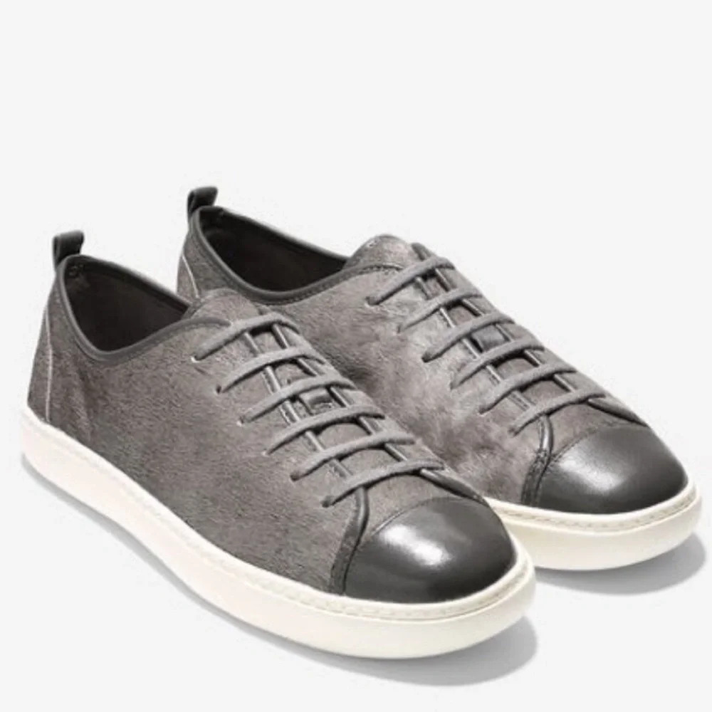 COLE HAAN Grand OS Series Calf Hair Leather Casual Sneakers